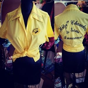 💓SOLD💓Vintage Bowling Shirt szM 🎳